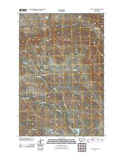 Stellar Lake Montana Historical topographic map, 1:24000 scale, 7.5 X 7.5 Minute, Year 2011