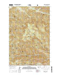 Stemple Pass Montana Current topographic map, 1:24000 scale, 7.5 X 7.5 Minute, Year 2014