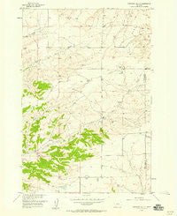 Stephens Hill NE Montana Historical topographic map, 1:24000 scale, 7.5 X 7.5 Minute, Year 1957