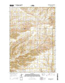 Stephens Hill NE Montana Current topographic map, 1:24000 scale, 7.5 X 7.5 Minute, Year 2014