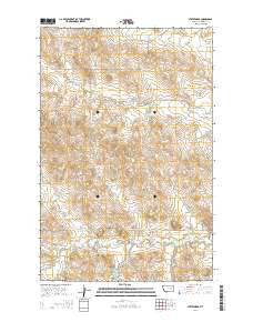 Steve Forks Montana Current topographic map, 1:24000 scale, 7.5 X 7.5 Minute, Year 2014