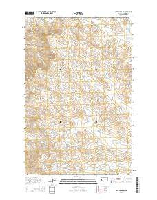 Steve Forks SW Montana Current topographic map, 1:24000 scale, 7.5 X 7.5 Minute, Year 2014