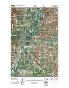 Stevensville Montana Historical topographic map, 1:24000 scale, 7.5 X 7.5 Minute, Year 2011