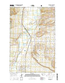 Stevensville Montana Current topographic map, 1:24000 scale, 7.5 X 7.5 Minute, Year 2014
