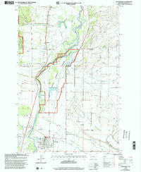 Stevensville Montana Historical topographic map, 1:24000 scale, 7.5 X 7.5 Minute, Year 1998