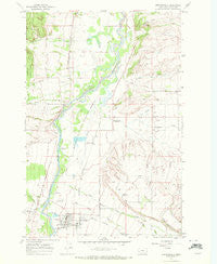 Stevensville Montana Historical topographic map, 1:24000 scale, 7.5 X 7.5 Minute, Year 1967