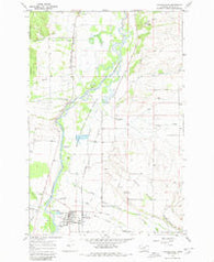 Stevensville Montana Historical topographic map, 1:24000 scale, 7.5 X 7.5 Minute, Year 1967