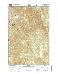 Stewart Mountain Montana Current topographic map, 1:24000 scale, 7.5 X 7.5 Minute, Year 2014