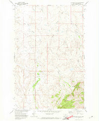 Stiffarm Coulee Montana Historical topographic map, 1:24000 scale, 7.5 X 7.5 Minute, Year 1971