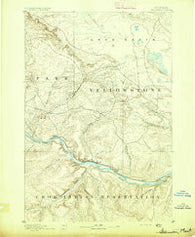 Stillwater Montana Historical topographic map, 1:125000 scale, 30 X 30 Minute, Year 1892