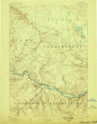 Stillwater Montana Historical topographic map, 1:125000 scale, 30 X 30 Minute, Year 1892