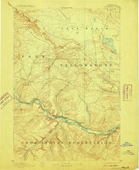 Stillwater Montana Historical topographic map, 1:125000 scale, 30 X 30 Minute, Year 1892