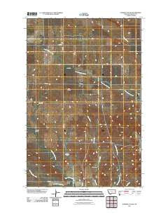 Stinking Coulee Montana Historical topographic map, 1:24000 scale, 7.5 X 7.5 Minute, Year 2011