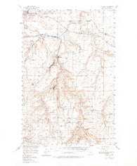 Stockett Montana Historical topographic map, 1:62500 scale, 15 X 15 Minute, Year 1955