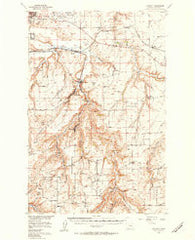 Stockett Montana Historical topographic map, 1:62500 scale, 15 X 15 Minute, Year 1955