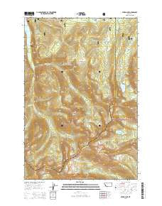 Storm Lake Montana Current topographic map, 1:24000 scale, 7.5 X 7.5 Minute, Year 2014