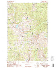 Straight Peak Montana Historical topographic map, 1:24000 scale, 7.5 X 7.5 Minute, Year 1985