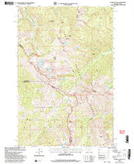 Straight Peak Montana Historical topographic map, 1:24000 scale, 7.5 X 7.5 Minute, Year 1999