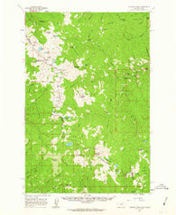 Straight Peak Montana Historical topographic map, 1:62500 scale, 15 X 15 Minute, Year 1960