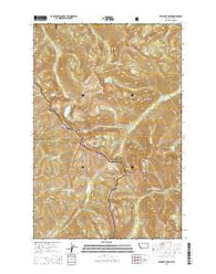 Straight Peak Montana Current topographic map, 1:24000 scale, 7.5 X 7.5 Minute, Year 2014