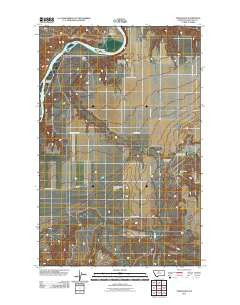 Stranahan Montana Historical topographic map, 1:24000 scale, 7.5 X 7.5 Minute, Year 2011