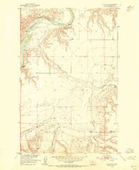 Stranahan Montana Historical topographic map, 1:24000 scale, 7.5 X 7.5 Minute, Year 1953