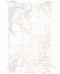 Stranahan Montana Historical topographic map, 1:24000 scale, 7.5 X 7.5 Minute, Year 1953