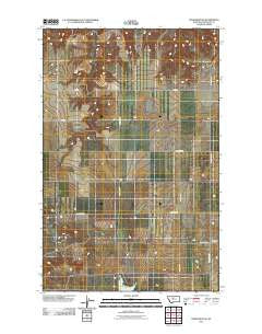 Stranahan SE Montana Historical topographic map, 1:24000 scale, 7.5 X 7.5 Minute, Year 2011