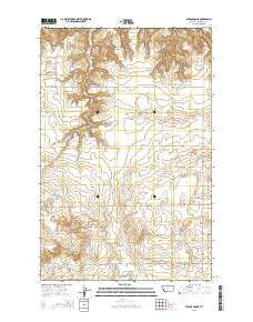 Stranahan SE Montana Current topographic map, 1:24000 scale, 7.5 X 7.5 Minute, Year 2014