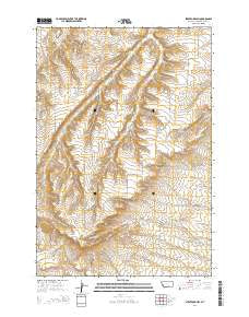 Stratford Hill Montana Current topographic map, 1:24000 scale, 7.5 X 7.5 Minute, Year 2014