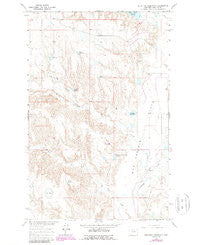 Stratton Reservoir Montana Historical topographic map, 1:24000 scale, 7.5 X 7.5 Minute, Year 1965