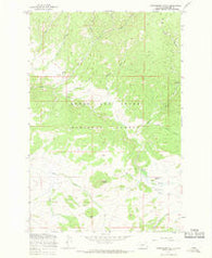 Strawberry Butte Montana Historical topographic map, 1:24000 scale, 7.5 X 7.5 Minute, Year 1967