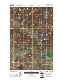 Strawberry Butte Montana Historical topographic map, 1:24000 scale, 7.5 X 7.5 Minute, Year 2011