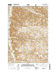 Stroud Creek Montana Current topographic map, 1:24000 scale, 7.5 X 7.5 Minute, Year 2014