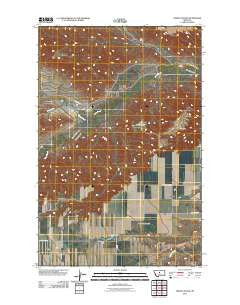 Strouf Island Montana Historical topographic map, 1:24000 scale, 7.5 X 7.5 Minute, Year 2011