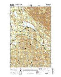 Stryker Montana Current topographic map, 1:24000 scale, 7.5 X 7.5 Minute, Year 2014