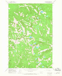 Stuart Peak Montana Historical topographic map, 1:24000 scale, 7.5 X 7.5 Minute, Year 1965