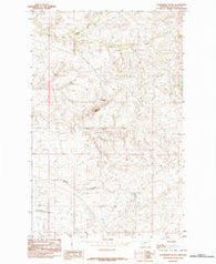 Studhorse Butte Montana Historical topographic map, 1:24000 scale, 7.5 X 7.5 Minute, Year 1984