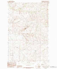 Studhorse Butte Montana Historical topographic map, 1:24000 scale, 7.5 X 7.5 Minute, Year 1984