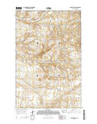 Studhorse Butte Montana Current topographic map, 1:24000 scale, 7.5 X 7.5 Minute, Year 2014