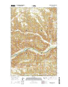 Sturgeon Island Montana Current topographic map, 1:24000 scale, 7.5 X 7.5 Minute, Year 2014
