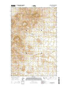 Suction Butte Montana Current topographic map, 1:24000 scale, 7.5 X 7.5 Minute, Year 2014