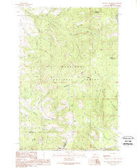 Sugarloaf Mountain Montana Historical topographic map, 1:24000 scale, 7.5 X 7.5 Minute, Year 1989