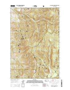 Sugarloaf Mountain Montana Current topographic map, 1:24000 scale, 7.5 X 7.5 Minute, Year 2014