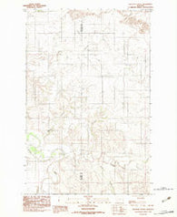 Sullivan Coulee Montana Historical topographic map, 1:24000 scale, 7.5 X 7.5 Minute, Year 1983