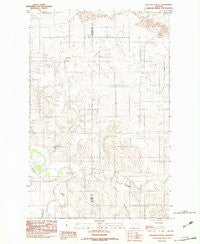 Sullivan Coulee Montana Historical topographic map, 1:24000 scale, 7.5 X 7.5 Minute, Year 1983