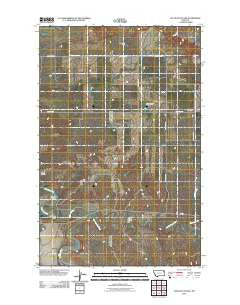 Sullivan Coulee Montana Historical topographic map, 1:24000 scale, 7.5 X 7.5 Minute, Year 2011