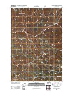 Sulphur Bar Creek Montana Historical topographic map, 1:24000 scale, 7.5 X 7.5 Minute, Year 2011