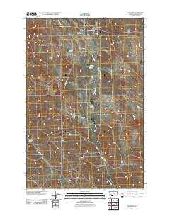 Sumatra Montana Historical topographic map, 1:24000 scale, 7.5 X 7.5 Minute, Year 2011