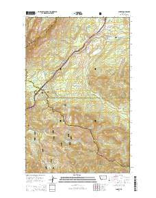 Summit Montana Current topographic map, 1:24000 scale, 7.5 X 7.5 Minute, Year 2014